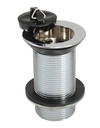 PEERLESS Basin Waste Solid 1.1/4" (metal backnut. no chain) - Chrome