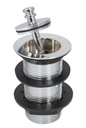 PEERLESS Basin Waste Captive Plug Solid 1.1/4" (brass plug) - Chrome