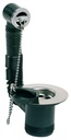 PEERLESS Vanity Basin Combination Waste with ext. o/flow face (poly plug) - Chrome