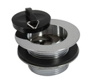 PEERLESS Bath Waste Solid Tail 1.1/2" Tubby (metal backnut, poly plug) - Chrome