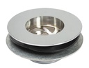 PEERLESS Sink Waste 1.1/2" Tubby (metal backnut, poly plug) - Chrome