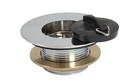 PEERLESS Sink Waste 1.1/2" Tubby (brass backnut, poly plug) - Chrome