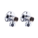 Chrome Plated Wall Elbows (Pair)