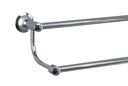 Metro Double Towel Rail 655mm - Satin Chrome