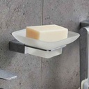 Miami Soap Dish and Holder - Chrome