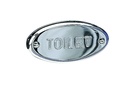Toilet Sign - Chrome