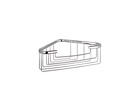 Signature Deep Corner Soap Holder - Chrome