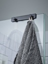 Signature Shower Door & Screen Fitting 4 Hook - Black