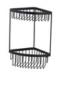 Signature Corner Basket Two Tier - Black