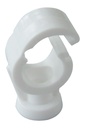 CLIP LOCK PIPE CLIP 15mm Single White (100)