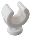 OPEN PIPE CLIP 28mm Single White (100)