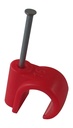 MASONRY NAIL PIPE CLIP 22.0mm Red (100)