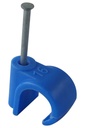 MASONRY NAIL PIPE CLIP 16.0mm Blue (100)
