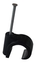 MASONRY NAIL PIPE CLIP 16.0mm Black (100)