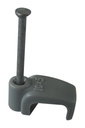 CABLE CLIP 1.5mm (9x5) Flat Twin & Earth Grey (1000)