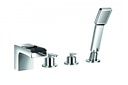 Cascade 4-Hole Deck Mounted Bath and Shower Mixer