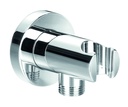 Round Wall Outlet Elbow with Handset Holder (Excludes Kit)