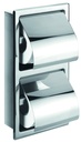 Double Concealed Toilet Roll Holder