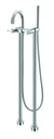 Levo Floor Standing Bath and Shower Mixer - Chrome
