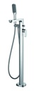 Smart Floor Standing Bath and Shower Mixer - Chrome