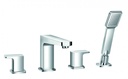 Dekka 4-Hole Deck Mounted Bath and Shower Mixer