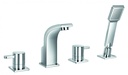 Essence 4-Hole Deck Mounted Bath and Shower Mixer