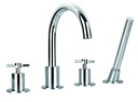 XL 4-Hole Deck Mounted Bath and Shower Mixer