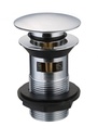 PEERLESS Easy Clean Basin Waste Mushroom Clicker Slotted 1.1/4" - Chrome