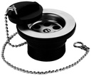 PEERLESS Basin Waste Centre Screw Fixing 1.1/4" (with chain) - Chrome