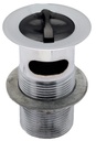 PEERLESS Basin Waste Slotted 1.1/4" (metal backnut, no chain) - Chrome