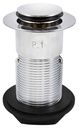 PEERLESS Basin Waste Clicker Plug Slotted 1.1/4" (brass mech) 120mm tail - Chrome