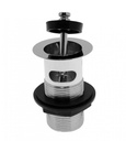 PEERLESS Basin Waste Captive Plug Slotted 1.1/4" (poly plug) - Chrome