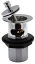 PEERLESS Basin Waste Captive Plug Slotted 1.1/4" (brass plug) - Chrome