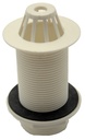 PEERLESS Urinal Waste Plastic Domed Top 1.1/4" Solid 86mm Tail (plastic backnut)