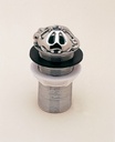 PEERLESS Urinal Waste Brass Hinged Domed Top 1.1/2" Solid - Chrome