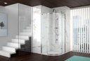 8 Series Frameless 1 Door Quadrant 800mm