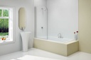 Single Curved Bathscreen 1500 x 800 x 8mm