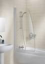 Sculpted Single Panel Bath Screen