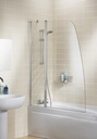 Sculpted Double Panel Bath Screen