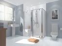 Semi Framed 700mm Inline Shower Seat Panel