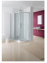 Valmeira 1000 x 800mm Double Door Offset Quadrant Shower Enclosure (Door Sold Separately)