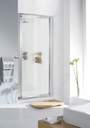Fully Framed 700mm Pivot Door - Silver