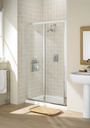 Fully Framed 1000mm Sliding Door - Silver