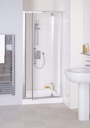 Semi Framed 900mm Pivot Door - White