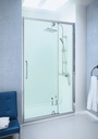 Semi Framed 1000mm Inline Pivot Door