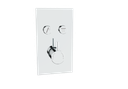 Kartell K-VIT Plan Twin Round Push Button Concealed Thermostatic Shower Valve