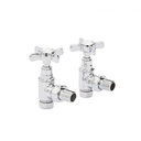 Kartell Traditional Cross Head Rad Valve Angled (Pair)