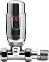 Kartell Refined Straight Chrome Thermostatic Radiator Valve