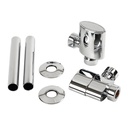 Kartell Aspen Radiator Valve Straight 15mm (Pair)