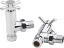 Kartell Cross Head Rad Valve Angled (Pair)